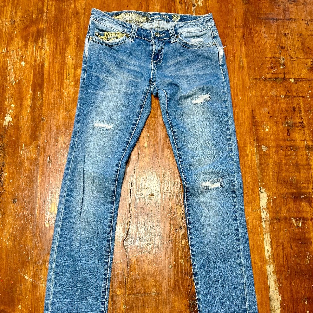 Authentic Vintage Flying Monkey Midrise Skinny Jeans Size 26